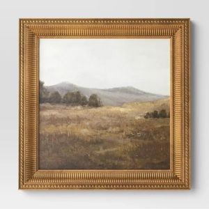 NEW IN BOX Prairie Land Gold Framed Wall Art Studio McGee- 12x12